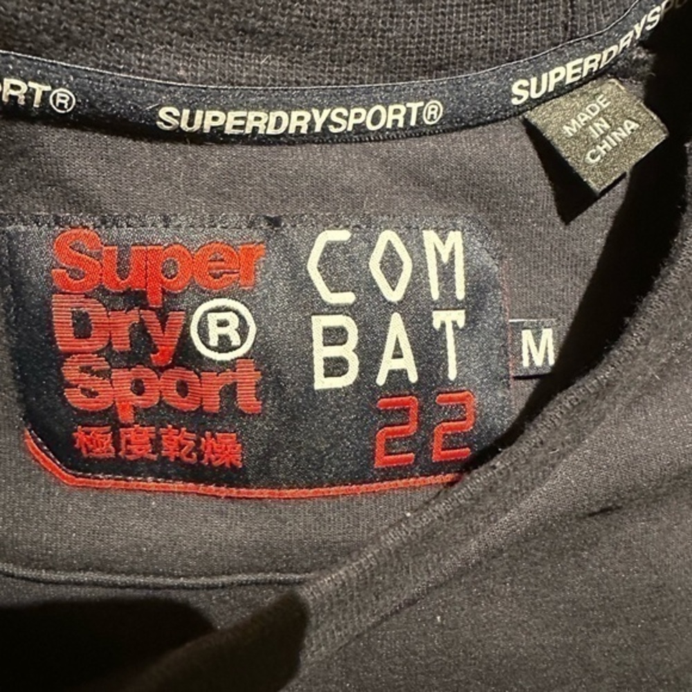 SUPERDRY Men’s Black Combat Sport Crew Neck Sweatshirt (Medium)‎ (NWOT) - Picture 7 of 11